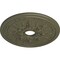 Ekena Millwork Rose and Ribbon Ceiling Medallion (Canopies up to 4"), 23 5/8"OD x 4"ID x 1 1/2"P, Painted Turtle CM23ROPTF - alternate 2